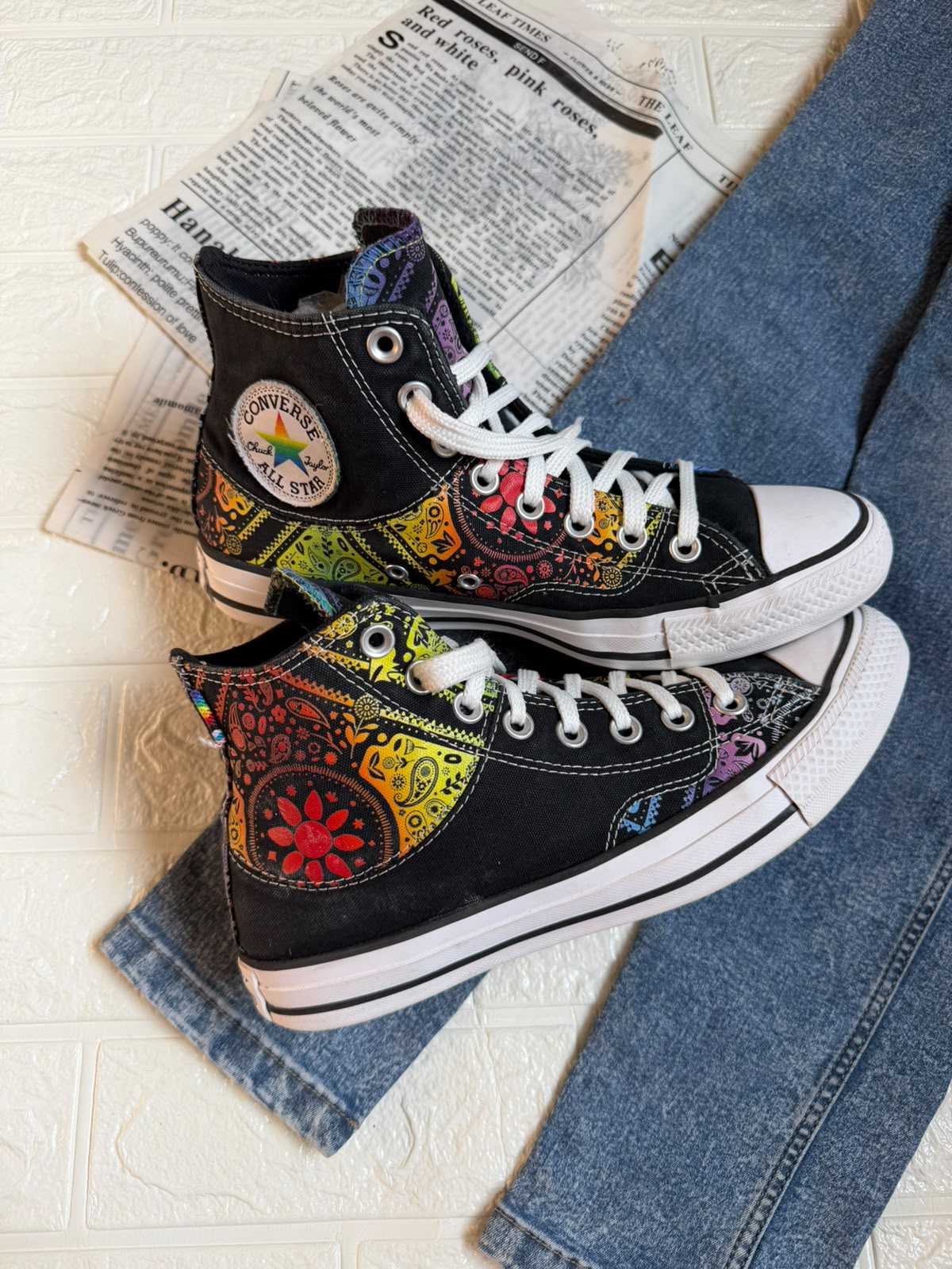 Multi Coloured High Rise Converse