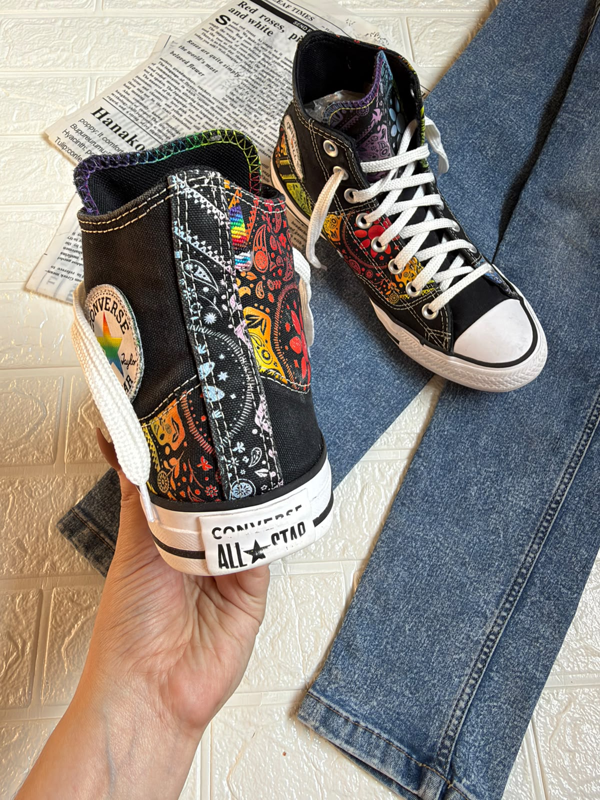 Multi Coloured High Rise Converse