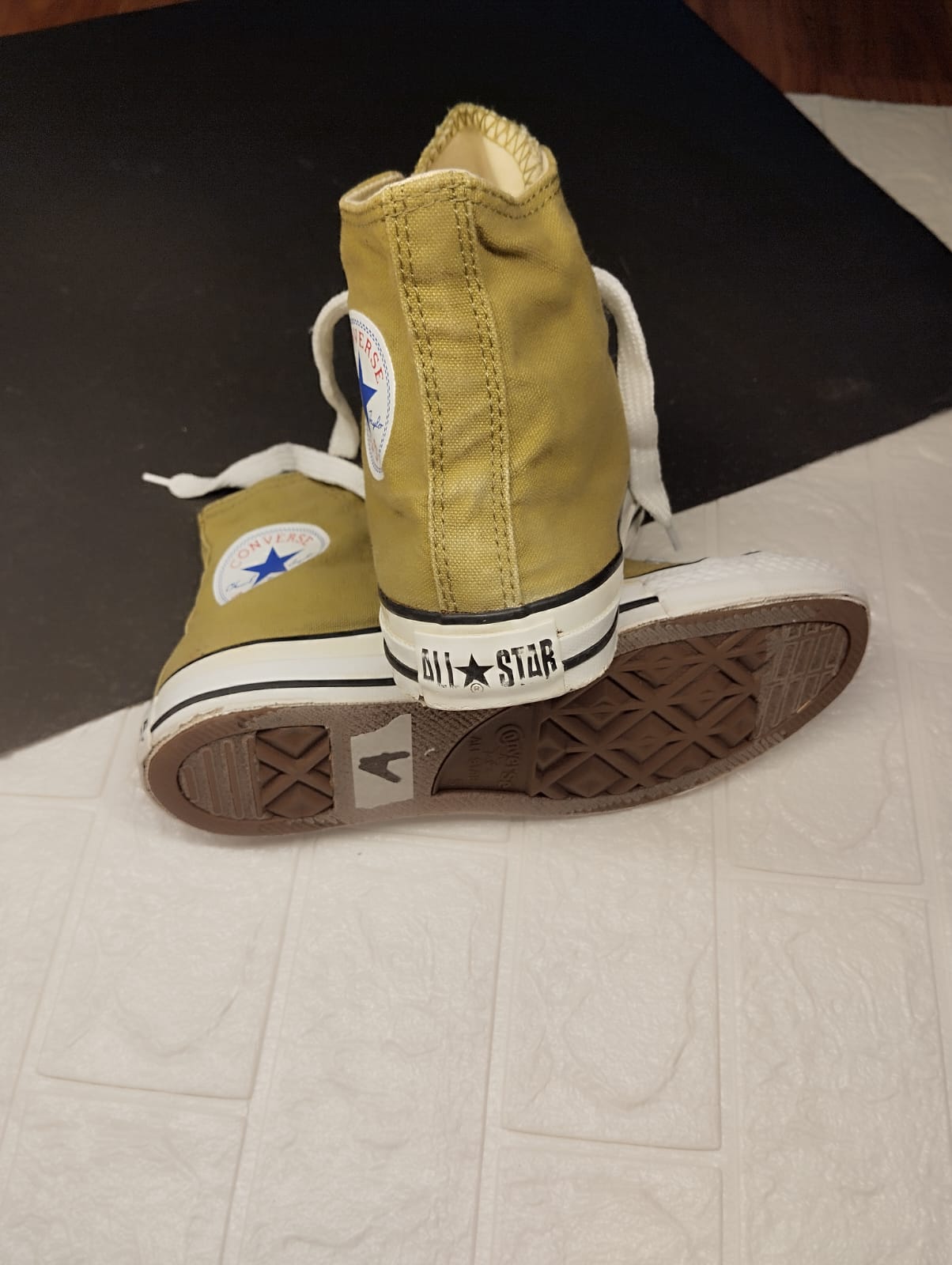 Olive green high rise converse