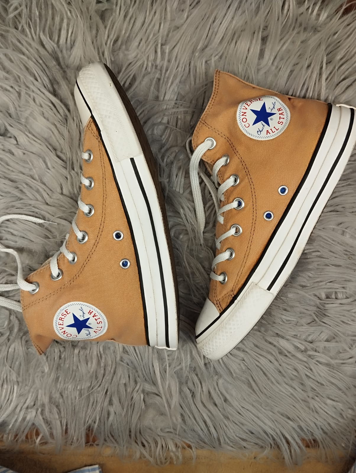 Orange high rise converse