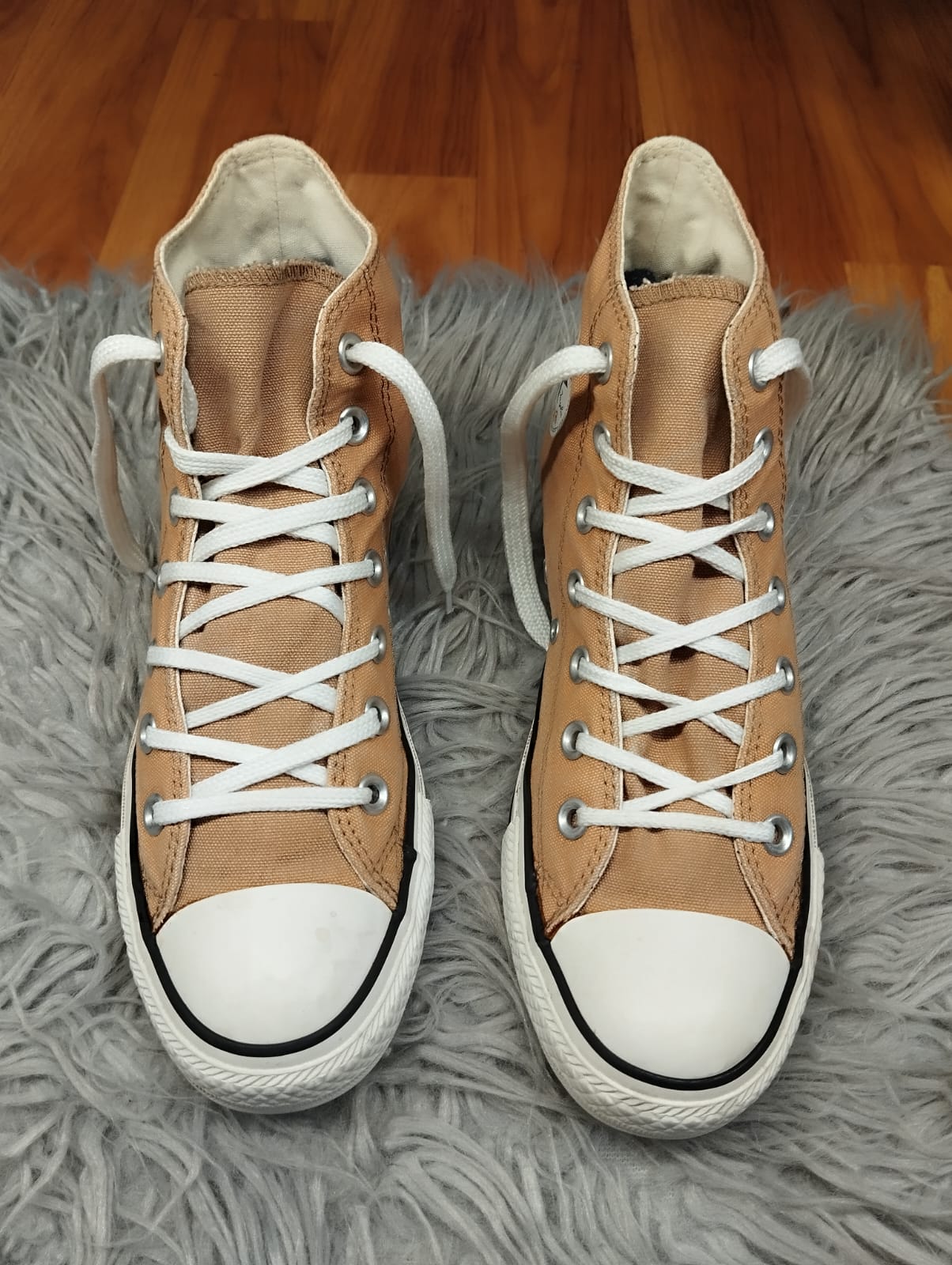 Orange high rise converse