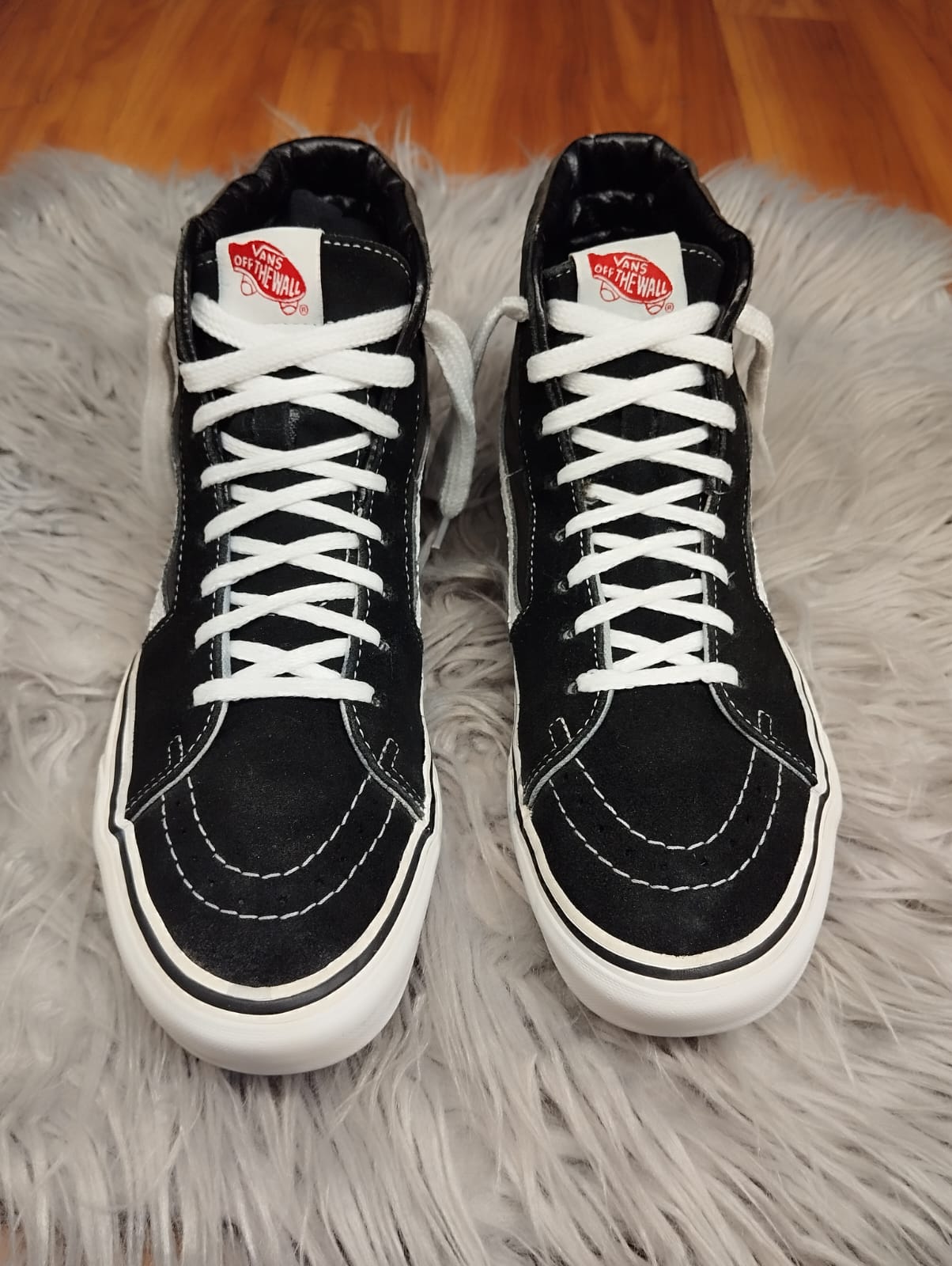 Black high rise vans