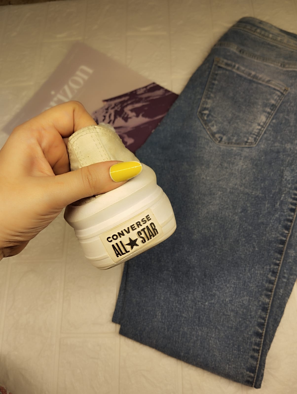 White low rise wave platform