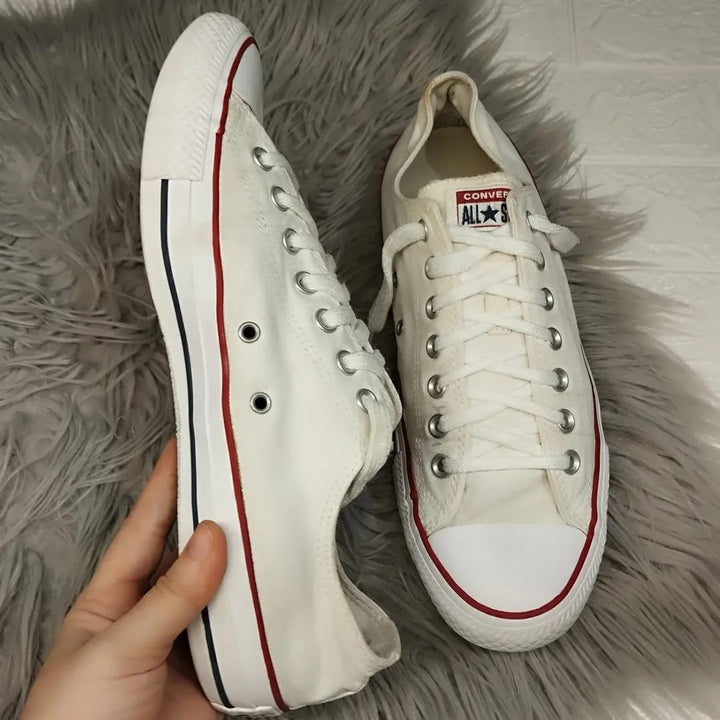 White low rise converse OG