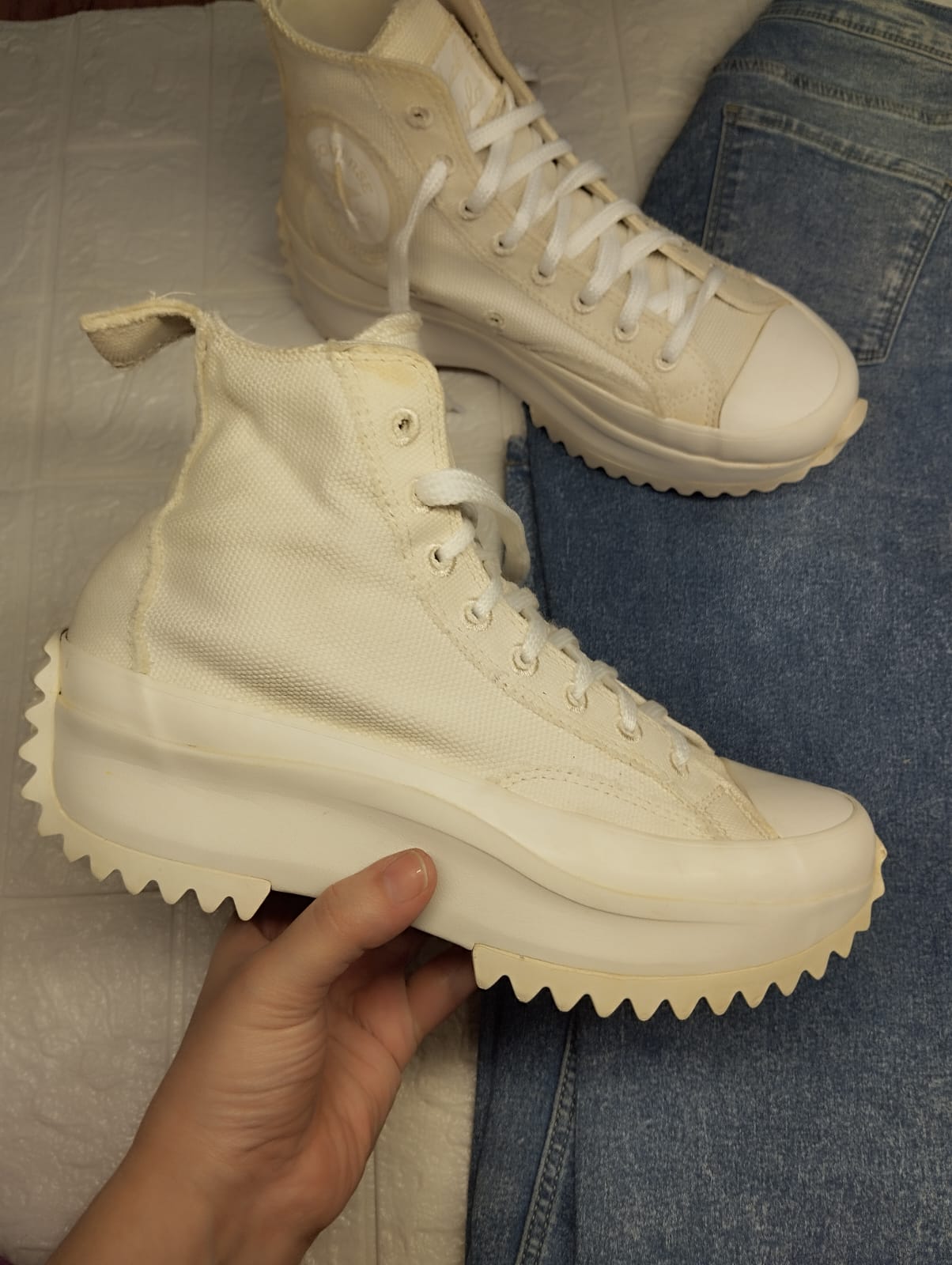 Full white high rise chunky