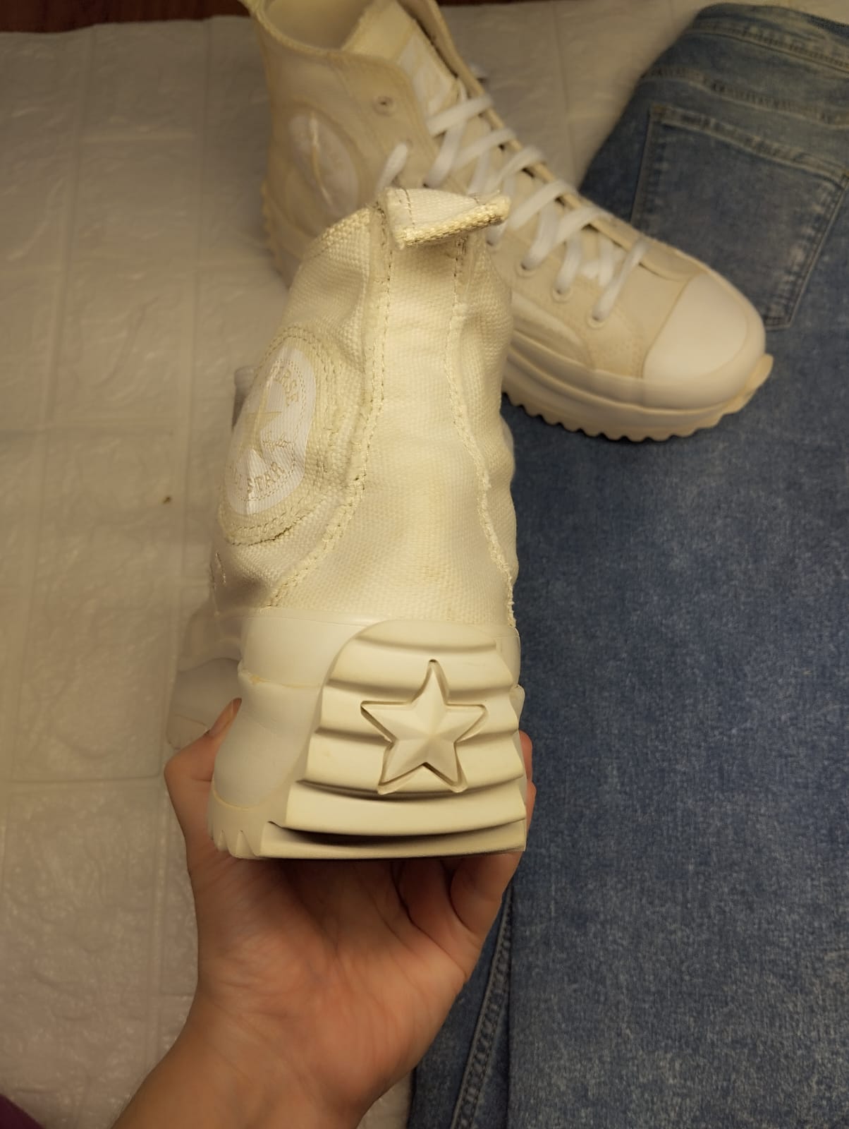 Full white high rise chunky