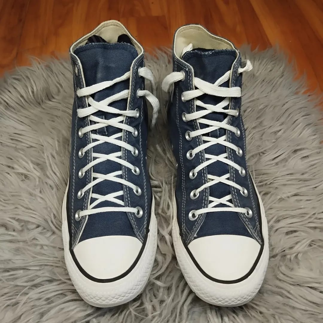 Navy blue high rise converse OG