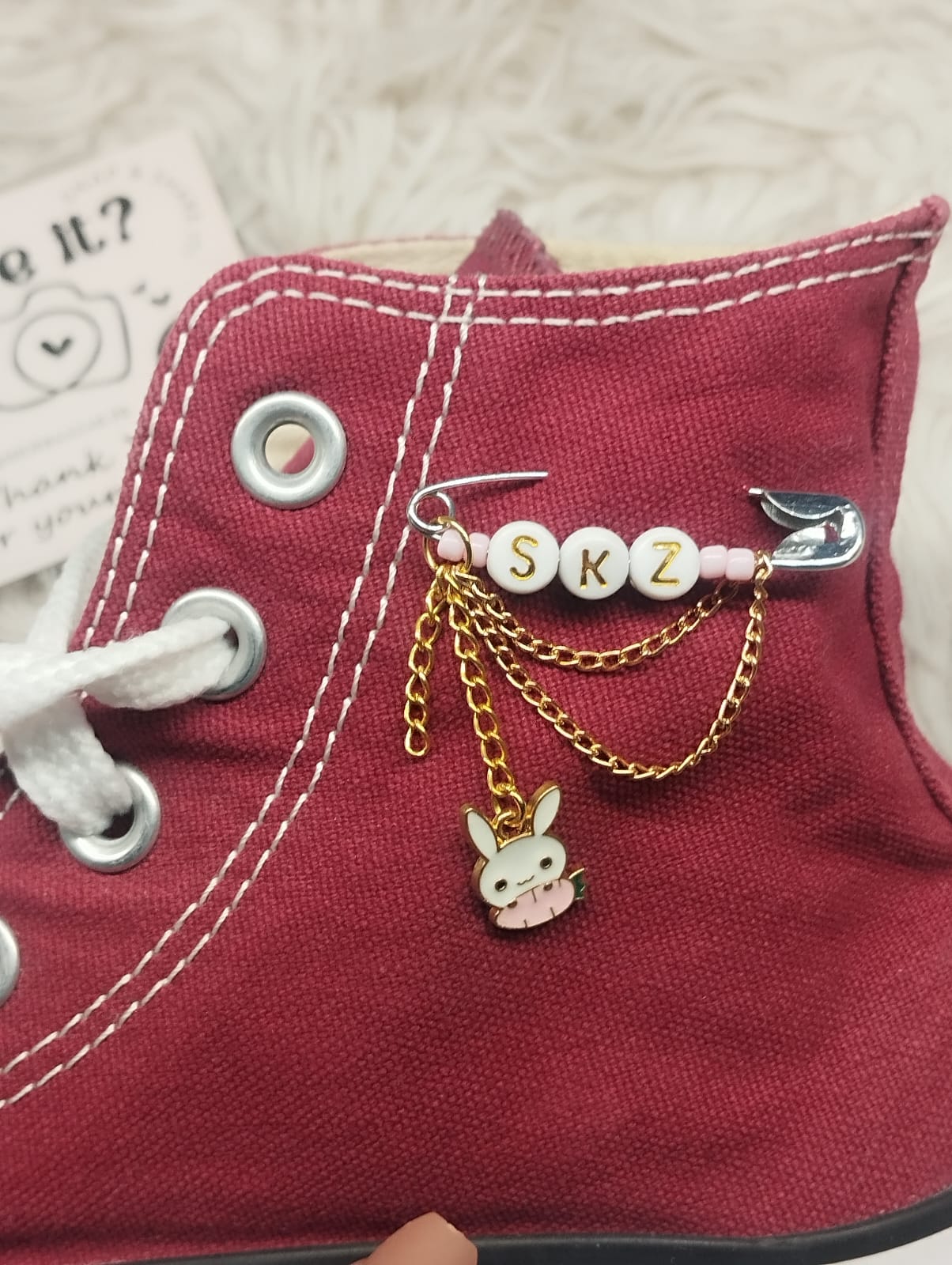 Customized safety pin